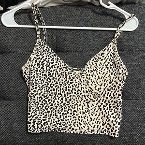 Cheetah print crop top